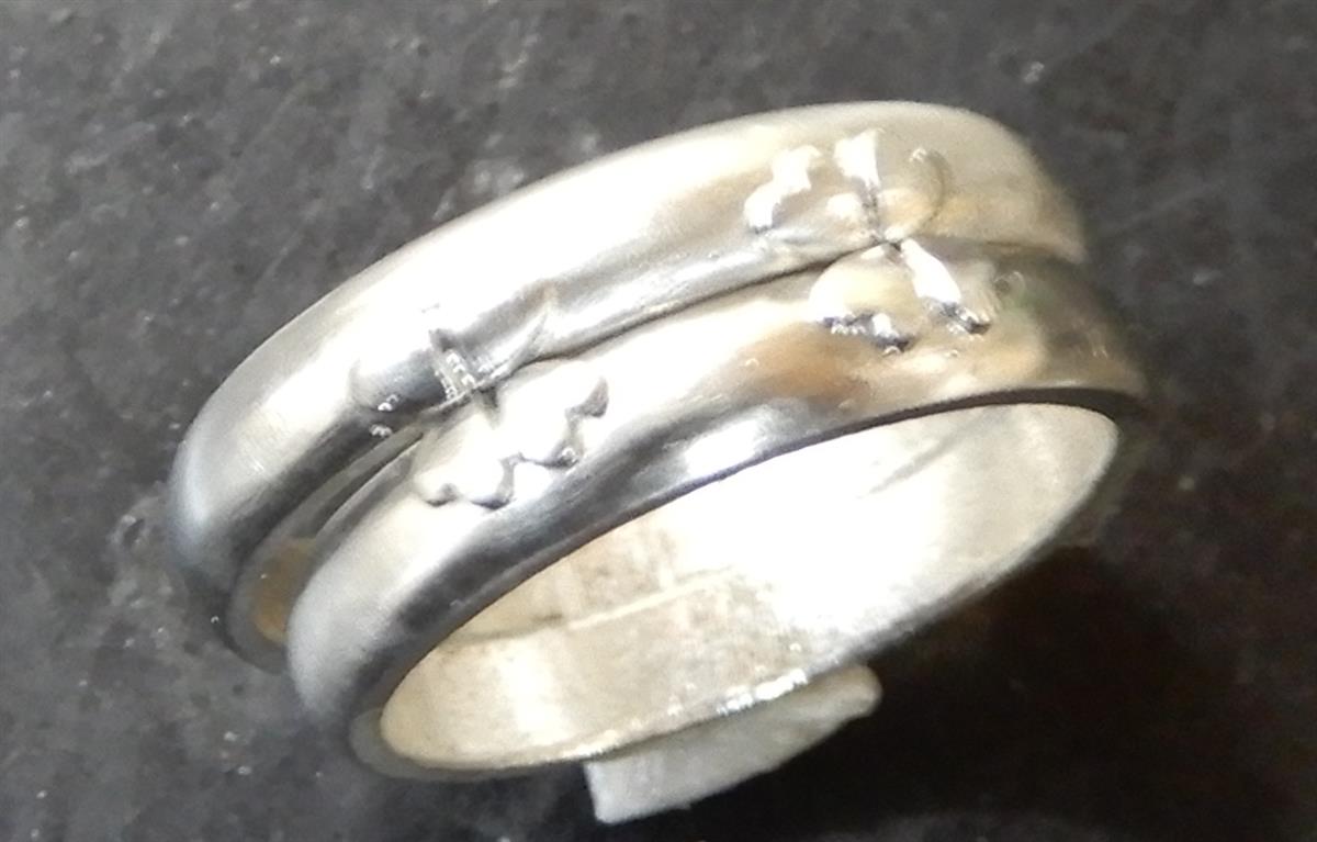 手作り鍛造、結婚指輪(マリッジリング)製造工程(9)。。。