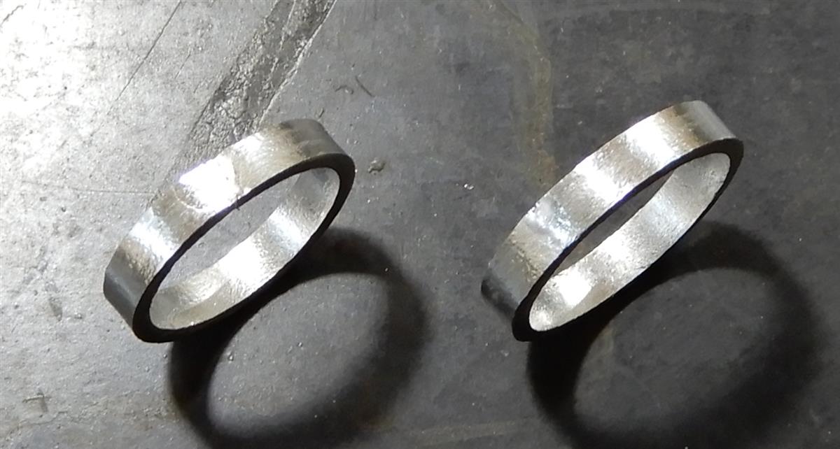 手作り鍛造、結婚指輪(マリッジリング)製造工程(7)。。。